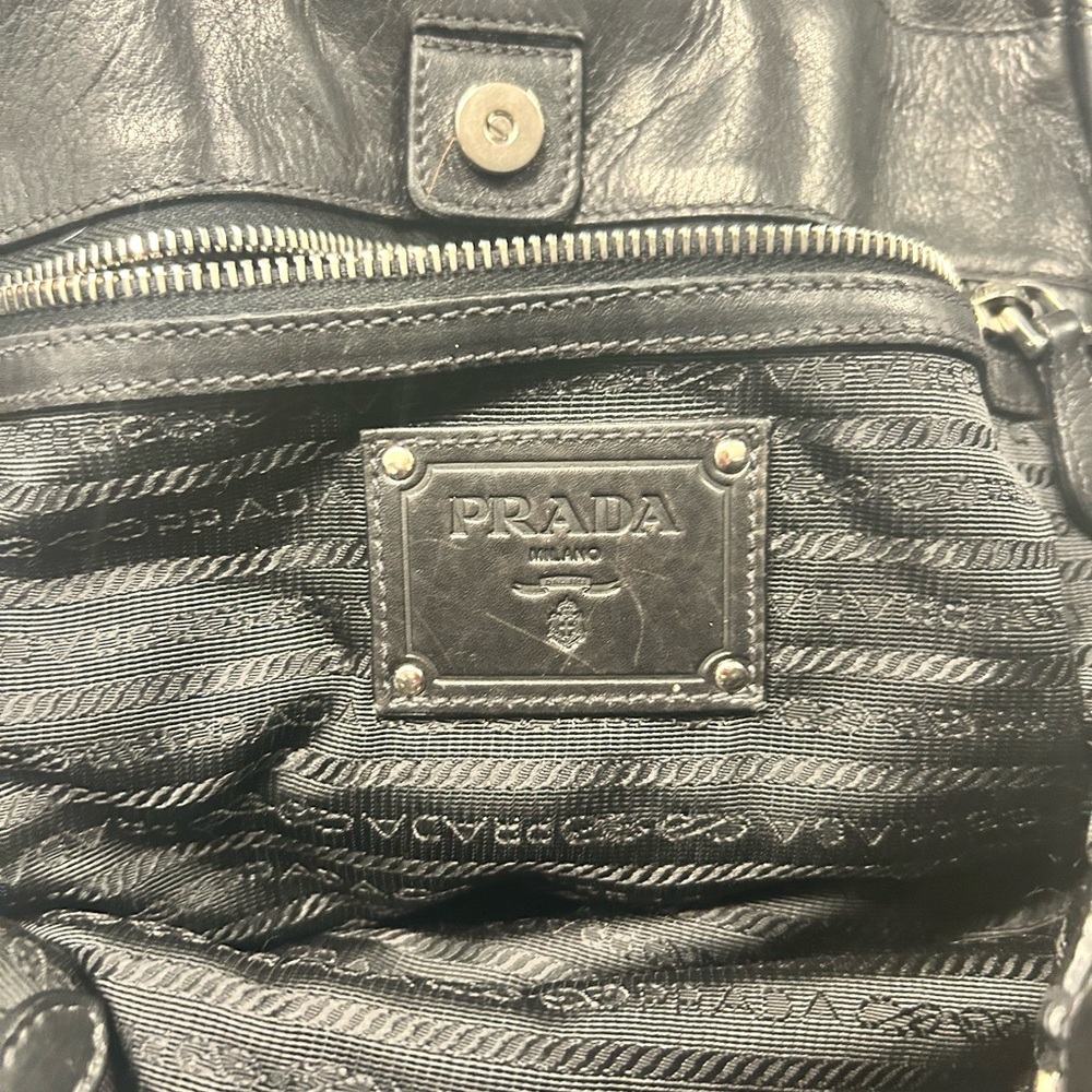 Prada Black Leather Shoulder Bag - Picture 5 of 8